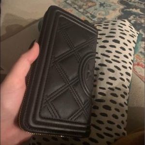 Tory Burch Fleming quilted Leather wallet